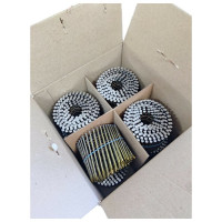 Барабанные гвозди Finka 3.1x90 BK Screw винтовые, 1600 шт. FN3190BKS