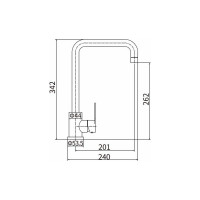 Смеситель для кухни FASHUN песочный SUS304 картр. D=35 мм арт. A54201-13 00-00000522