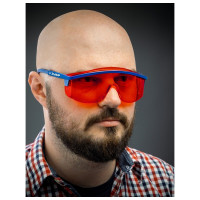 Защитные очки ЗУБР Протон красные 110483