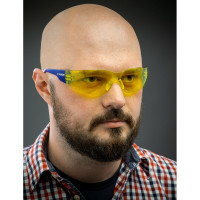 Облегченные защитные очки ЗУБР Барьер желтые 110488