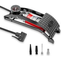 Ножной насос Heyner одноцилиндровый, с ресивером, с манометром 10 бар 215000