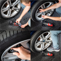 Ножной насос Heyner одноцилиндровый, с ресивером, с манометром 10 бар 215000