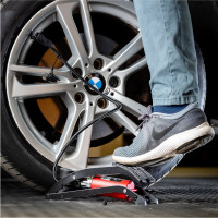 Ножной насос Heyner одноцилиндровый, с ресивером, с манометром 10 бар 215000