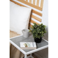 Стеллаж НАЙДИ 2, 400x400x782 мм, белый муар, ЛДСП метрополитан грей LS2-5302