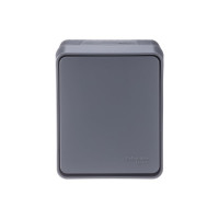 1-клавишный переключатель Systeme Electric AtlasDesign PROFI IP54 открытой установки 10 АХ, антрацит ATN544061