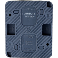 1-клавишный выключатель Systeme Electric AtlasDesign PROFI IP54 открытой установки с подсветкой 10 АХ ATN544013