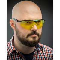 Защитные очки KRAFTOOL Basic желтые 110318