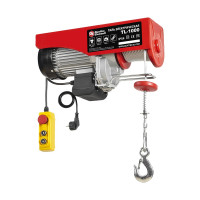 Электрическая таль QUATTRO ELEMENTI TL-1000 1600 Вт, 500/1000 кг, трос 12 м, блок полиспаст в компл. 793-701
