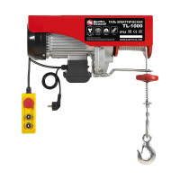 Электрическая таль QUATTRO ELEMENTI TL-1000 1600 Вт, 500/1000 кг, трос 12 м, блок полиспаст в компл. 793-701