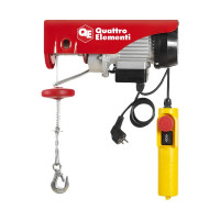Электрическая таль QUATTRO ELEMENTI TL-250 550 Вт, 125/250 кг, трос 12 м, блок полиспаст в компл. 793-688