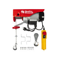 Электрическая таль QUATTRO ELEMENTI TL-250 550 Вт, 125/250 кг, трос 12 м, блок полиспаст в компл. 793-688