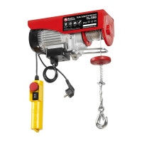 Электрическая таль QUATTRO ELEMENTI TL-500 1100 Вт, 250/500 кг, трос 12 м, блок полиспаст в компл. 793-695
