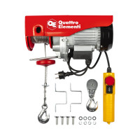 Электрическая таль QUATTRO ELEMENTI TL-500 1100 Вт, 250/500 кг, трос 12 м, блок полиспаст в компл. 793-695
