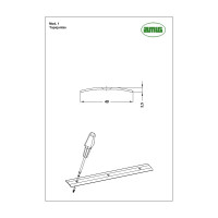 Соединительная планка для линолеума Amig темное дерево 1-720 MO