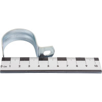 Оцинкованная скоба с одним отверстием Экопласт для трубы D35 мм, 5 шт. 43735-5