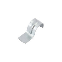 Оцинкованная скоба с одним отверстием Экопласт для трубы D20 мм, 5 шт. 43720-5