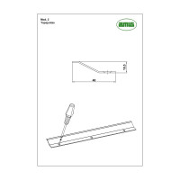 Соединительная планка для линолеума Amig позолоченная 2-820