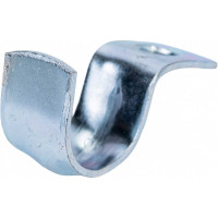 Оцинкованная скоба с одним отверстием Экопласт для трубы D16 мм, 5 шт. 43716-5