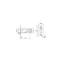 Магнитная межкомнатная защелка Ренц белый INMagn 5-50 White
