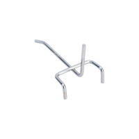 Одинарный крючок на перфорацию ООО ТД Ижпромсервис длина 100 мм, диаметр 5 мм, шаг 50 мм, 10 шт. НФ-00002434