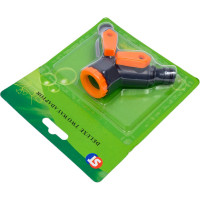 Разветвитель на кран SanTrade 2-х канальный 1/2-3/4, пластик (5002 / SM-M5002) 4278