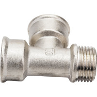 Тройник STI латунный Ду15 (1/2") В-В-Н никелированный D190-00072