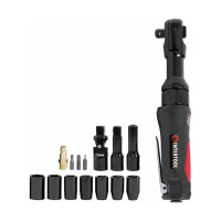 Угловой пневматический гайковерт INTERTOOL + набор головок PT-1110