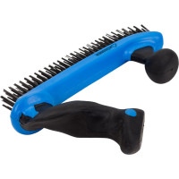 Проволочная щетка HARDY 5-рядная, углеродистая сталь, двойная ручка 2К 1001-312405