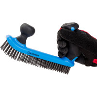 Проволочная щетка HARDY 5-рядная, углеродистая сталь, двойная ручка 2К 1001-312405