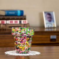 Горшок Teraplast PORTO диам. 20 см, высота 21.5 см, прозрачный 08083020024