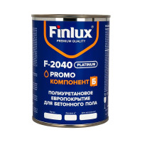 Полиуретановое европокрытие для бетонного пола Finlux F-2040 двухкомпонентное, серый, 10 кв. м 4603783200627