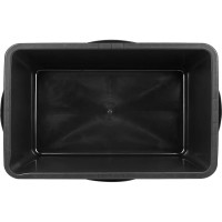 Емкость Тара.ру 90 л, строительная, прямоугольная, без крышки, цв. чёрный 26234