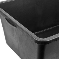 Емкость Тара.ру 90 л, строительная, прямоугольная, без крышки, цв. чёрный 26234