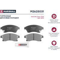 Тормозные колодки дисковые передние Chevrolet Aveo II 11- / Cruze I 11-, Opel Astra J 09- MARSHALL M2625031