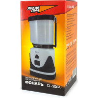 Фонарь ЯРКИЙ ЛУЧ кемпинг CL-500A LUMIS аккумулятор max500лм, Li-Ion 6000mAh 4606400106500