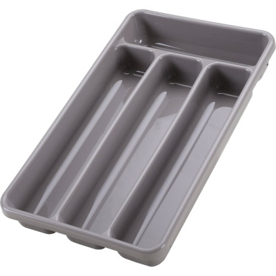 Лоток для столовых приборов COSMOPLAST 4-х местный, 31x18x4.5 см, пластик, цвет ассорти 2014