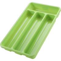 Лоток для столовых приборов COSMOPLAST 4-х местный, 31x18x4.5 см, пластик, цвет ассорти 2014