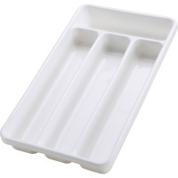Лоток для столовых приборов COSMOPLAST 4-х местный, 31x18x4.5 см, пластик, цвет ассорти 2014