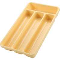 Лоток для столовых приборов COSMOPLAST 4-х местный, 31x18x4.5 см, пластик, цвет ассорти 2014
