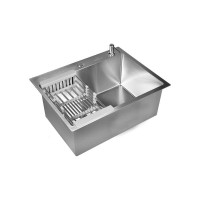 Комплект кухонная мойка из нержавеющей стали WISENT WS35848/WGER013/W405A/W302644