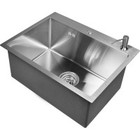 Комплект кухонная мойка из нержавеющей стали WISENT WS35848/WGER013/W405A/W302644