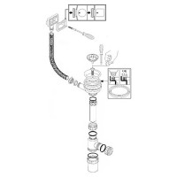 Комплект кухонная мойка из нержавеющей стали WISENT WS35848/WGER013/W405A/W302644