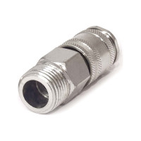 Быстроразъёмная пневморозетка PI TOOLS МАМА BRS-M1/2M с внешней резьбой, Арт. 6910