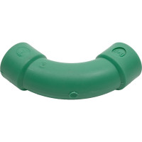 Плавнозагнутый угол Banninger полипропиленовый, зеленый, 90 гр x 20 мм 7421060911