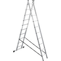 Алюминиевая 2-секционная лестница UFUK 2х10 ступеней 411210