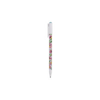 Шариковая ручка Hatber Flora синяя, 0.7 мм с колпачком и клипом, 12 шт 069853