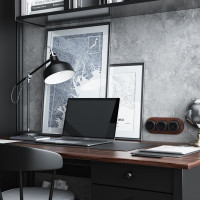 Розетка с заземлением WERKEL W5871051/ Vintage (черный матовый/хром) a055919