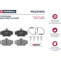Колодки тормозные дисковые передние Renault Logan I 04-/Sandero I 07- MARSHALL M2621404