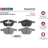 Колодки тормозные дисковые передние Ford Focus II, III 04-, Mazda 3 I BK, II BL 03-, Volvo S40 MARSHALL M2623723