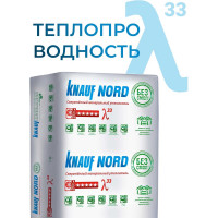 Утеплитель Knauf Insulation KNAUF NORD (100x600x1250 мм; 4,5 кв. м; 6 плит в упаковке) 728447